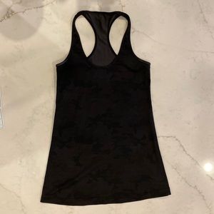 Lululemon cool racer back tank Rare black camouflage